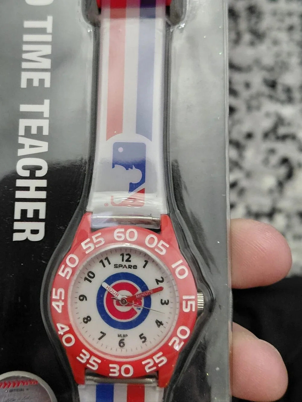 Sparo Chicago Cubs MLB Time Teacher Kids Watch Red White Blue BNIP CC